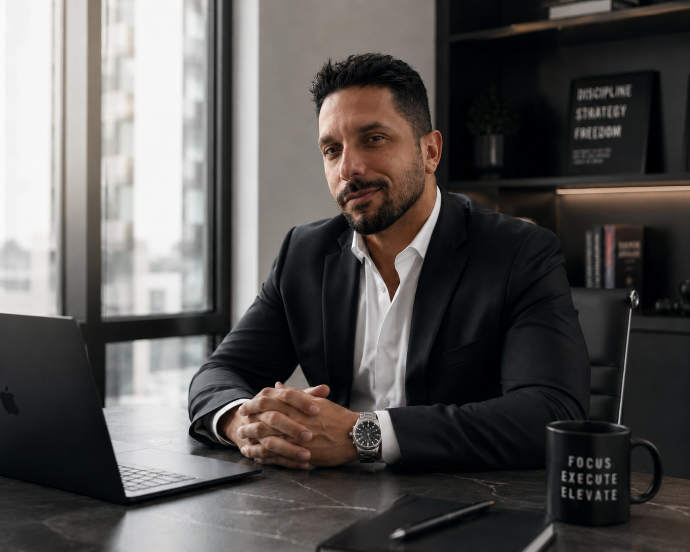 César Ramírez en su oficina